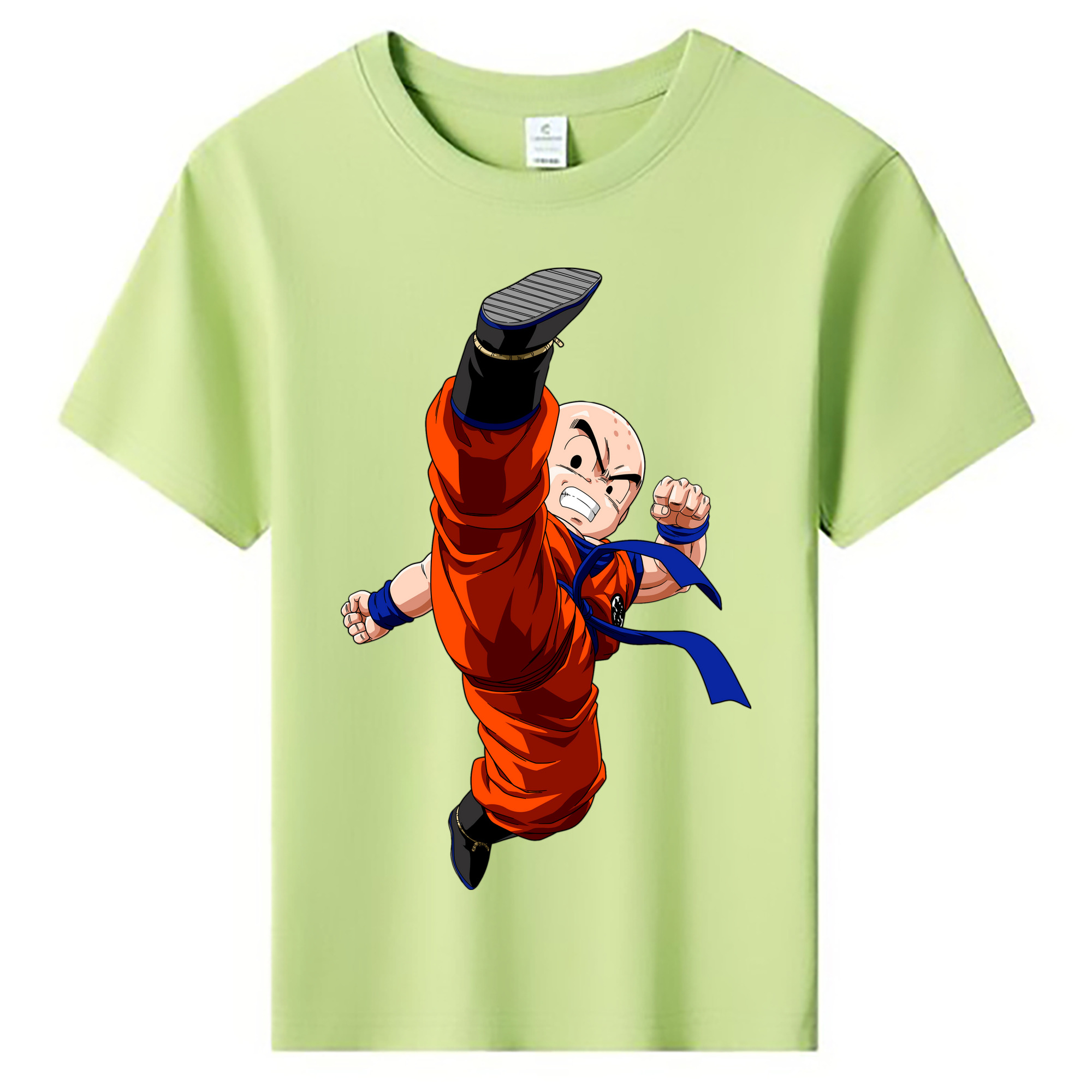 （画像用） ドラゴンボール クリリン DRAGON BALL krillin 綿100％キッズTシャツ（フロントプリント）